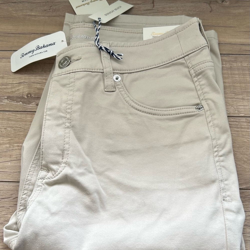 Tommy Bahama Khaki High Rise Boardwalk Pants